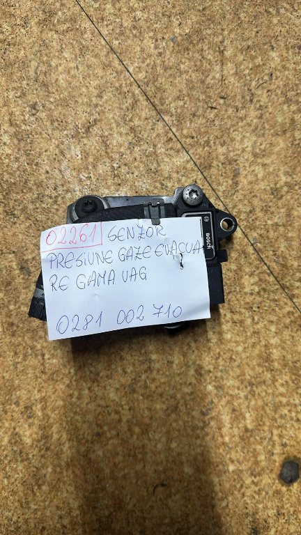 02261 SENZOR PRESIUNE GAZE EVACUARE VW / SKODA / SEAT 0281002710 1B/L5