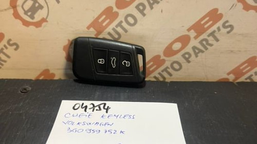 04754 Cheie Keyless Volkswagen 3G0959752K