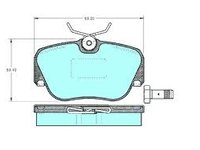 05p302 set placute fata lpr pt mercedes 190(w201)