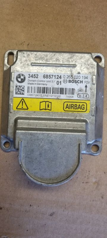 06396 Modul airbag bmw f10 3452 6857124 265020194