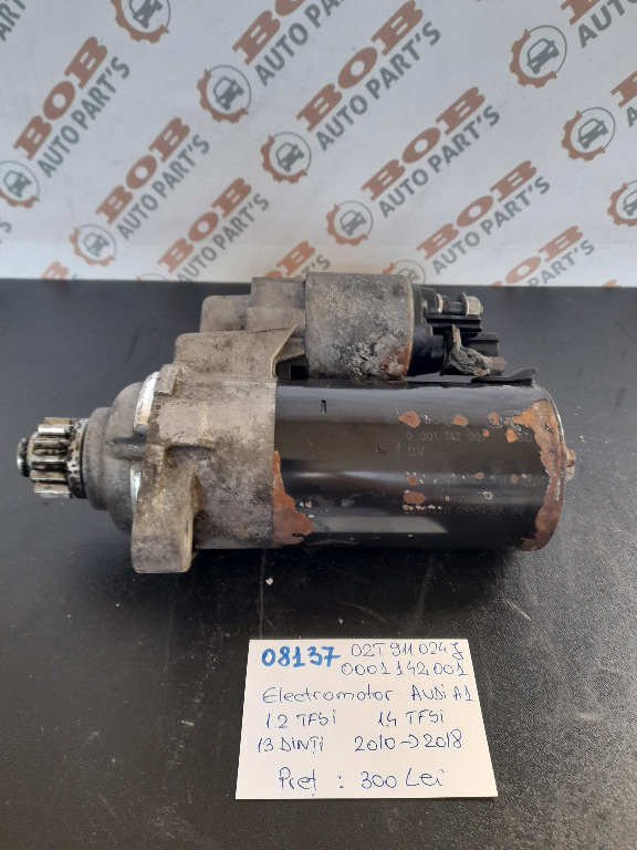 08137 02T911024J 0001042001 ELECTROMOTOR AUDI A1 1.2 TFSI 1.4 TFSI 13 DINTI