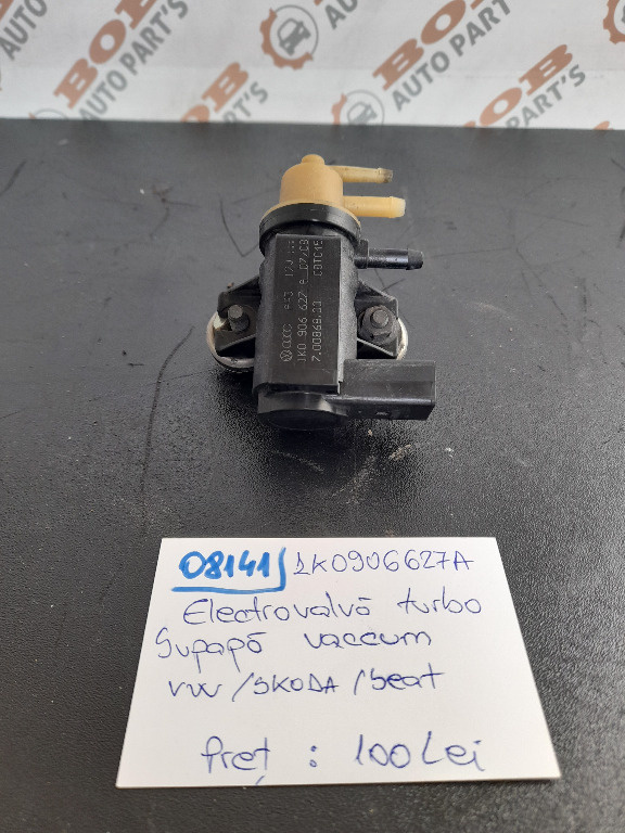08141 1K0906627A ELECTROVALVA TURBO SUPAPA Vacuum VW SKODA SEAT AUDI