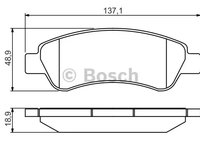 0986495254 set placute frana bosch 0 986 495 254 BOSCH pentru Peugeot Boxer Peugeot Manager CitroEn Jumper CitroEn Relay