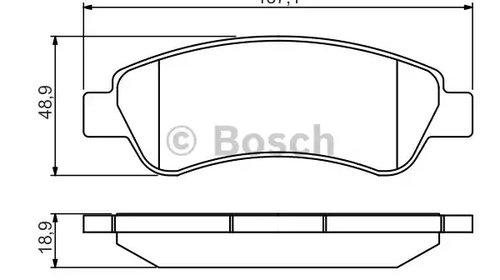 0986495254 set placute frana bosch 0 986 495 