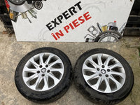 2 bucati janta aliaj pe 16" seat leon 5x112 cod 5f0601025a 6,5j et46 cu anvelopa iarna 205/55/16