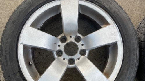 2 jante aliaj bmw pe 17" 5x120 8j et20 cod 6760615 cu anvelope de iarna sebring 225/50/17 dot 3416 profil 5,5m