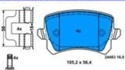 2448301textar punte spate vw passat,tiguan