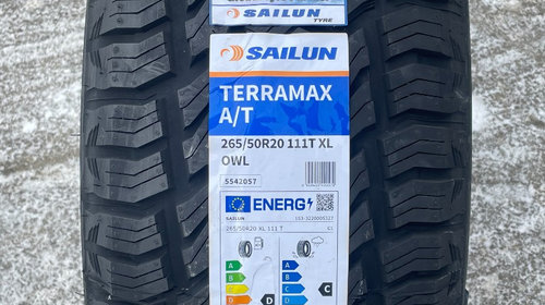 265/50 R20, Sailun Terramax A/T 111T XL, Allroad  All Terrain AT, All Season M+S 265 50 20 Anvelope, Cauciuc