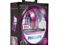 2becuri Philips H4 ColorVision purpuriu 12V 60/55 W