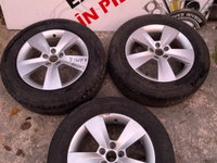 3 bucati janta skoda kamiq pe 16" 5x100 6j et38 cod 657601025 cu anvelope vara 205/60/16 bridgestone dot 4722