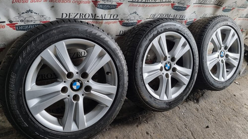 3 jante aliaj originale cu anvelope iarna BMW X1 E84 (195/55/R16) 5X120 72,6 butuc cod : 6779696