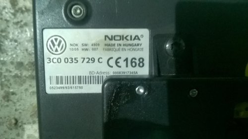 3C0035729C Modul interfata telefon Nokia VW Passat B6 din 2005 2006 2007 2008