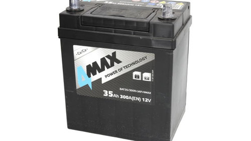 4-max baterie 35ah 300A R+ cu borne subtiri p