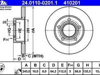 410201 set ate punte spate pt audi,vw,skoda r245 plin