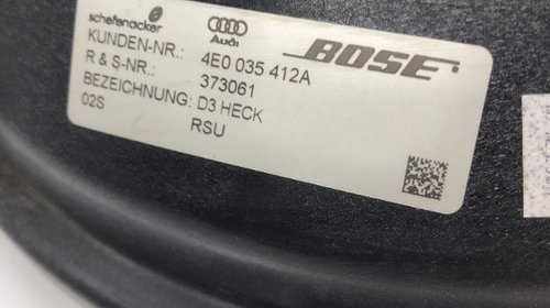 4E0035412A Subwoofer Audi A8 D3