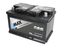 4Max baterie 12v 75ah 750a