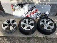 5 buc jante aliaj 17" 5x120 bmw 6762001 seria 5 e60 e61 7,5j et20 anvelope vara sunny 225/50/17 dot0123 ca noi