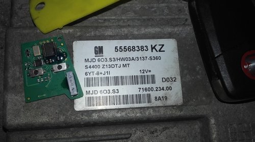 55568383 KIT PORNIRE CU 2 TELECOMENZI OPEL CORSA D 2008 Z13DTJ