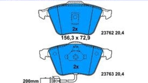 607166 SET PLACUTE ate punte fata pt audi A6,