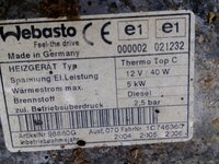 66724B 000002 021232 WEBASTO land rover 2002 incalzite auxiliara