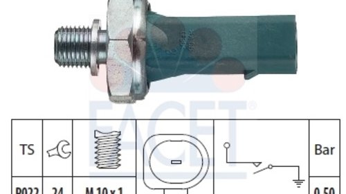 7.0139 senzor presiune ulei facet italia