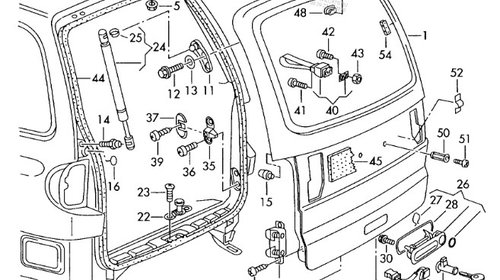 7M0962103B -comutator haion - contact-pentru varianta cu inchidere centralizata VW -ORIGINAL AUDI-VW-3 PINI-