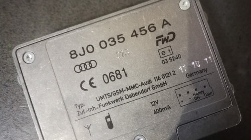 8J0035456A Amplificator antena Audi A7 4G C7 an 2011 2012 2013 2014 2015