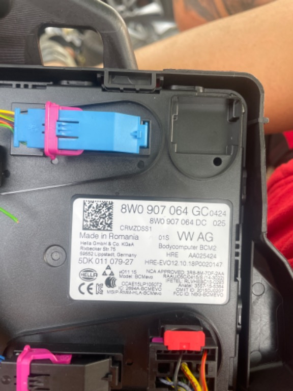 8W0 907 064 gc modul control audi a4 b9 a5 2016 2017 2018 2019 2020