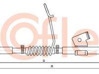 92 cablu frana de parcare - cofle 11 5349 COFLE pentru Ford Transit