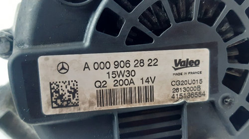 A0009062822 Alternator OM651 Mercedes GLE W166 250d /ML 250CDI / E W212 2.2d / C W205 2.2d EURO 5 200CP