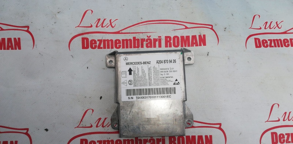 A2048709426 calculator airbag Mercedes C Class W204 motor 2.2cdi om651