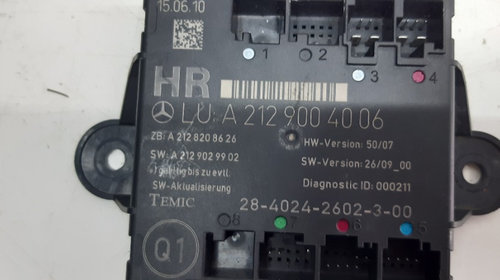A2129004006 Modul / Calculator Confort Usa Spate Dreapta Mercedes C Class W204