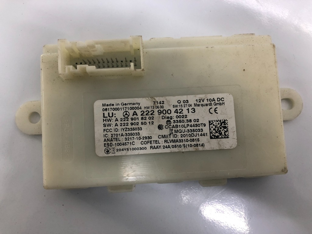 A2229004213 CALCULATOR / MODUL KEYLESS GO 3.0CDI 286CP MERCEDES S-CLASS W222 2013-2017