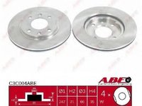 Abe set 2 discuri frana fata cu r247mm pt citroen,peugeot