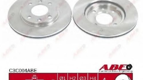 Abe set 2 discuri frana fata cu r247mm pt cit