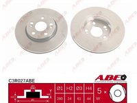 Abe set 2 discuri frana fata cu r280mm pt renault laguna 2