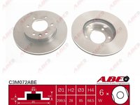 Abe set 2 discuri frana fata cu r300mm pt sprinter,crafter dupa 2006-