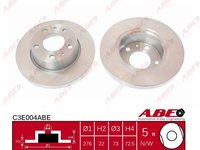 Abe set 2 discuri frana fata pline cu r276mm pt iveco daily 3 dupa 99-