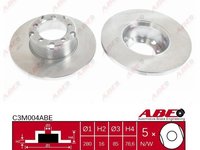 Abe set 2 discuri frana fata pline cu r280mm pt mercedes t1 si t2