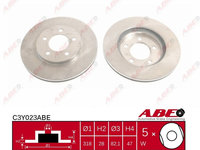 Abe set 2 discuri frana fata pt chrysler pacifica