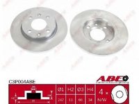 Abe set 2 discuri frana fata pt citroen xsara