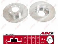 Abe set 2 discuri frana fata pt fiat 124,128,131,fiorino,regata,uno