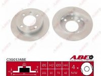 Abe set 2 discuri frana fata pt ford fiesta 1 si 2