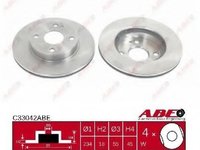 Abe set 2 discuri frana fata pt mazda 323 c (bg)