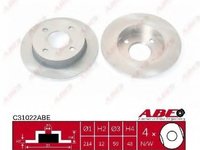 Abe set 2 discuri frana fata pt nissan micra 1 (k10)