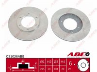 Abe set 2 discuri frana fata pt nissan patrol 79-97