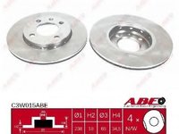 Abe set 2 discuri frana fata pt seat arosa,vw lupo,polo