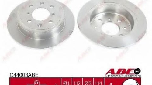 Abe set 2 discuri frana fata ventilate dacia 