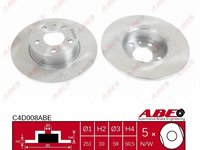 Abe set 2 discuri frana spate pt alfa romeo 147,156,lancia thema