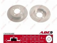 Abe set 2 discuri frana spate pt nissan almera 1,pulsar 5,sunny 3